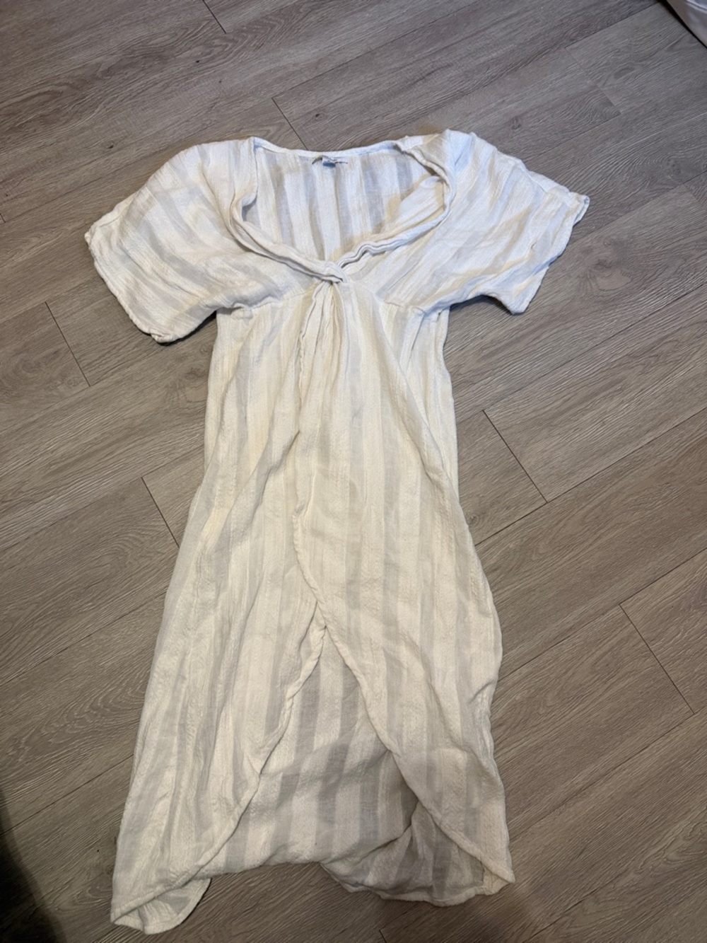 O'Neill Cream Striped coverup